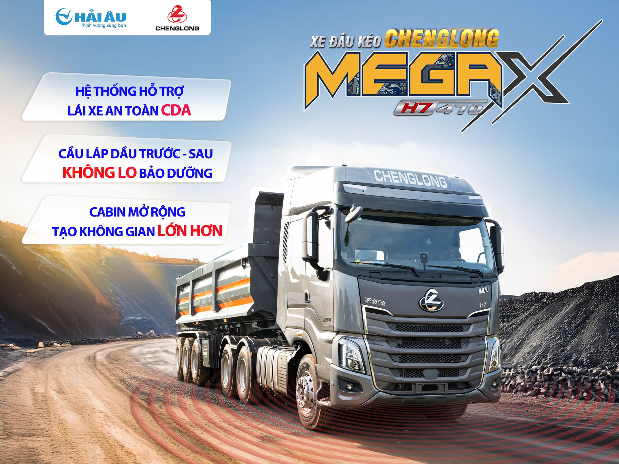 XE ĐẦU KÉO CHENGLONG H7 MEGAX 470 HP