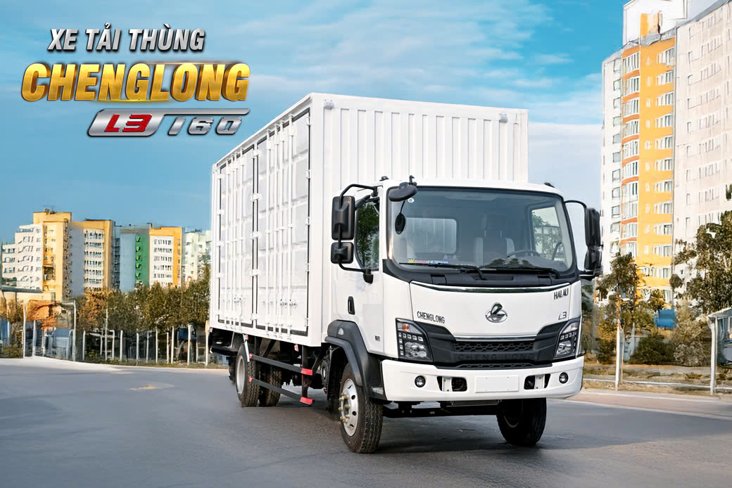 XE TẢI THÙNG CHENGLONG L3 160HP THÙNG KÍN